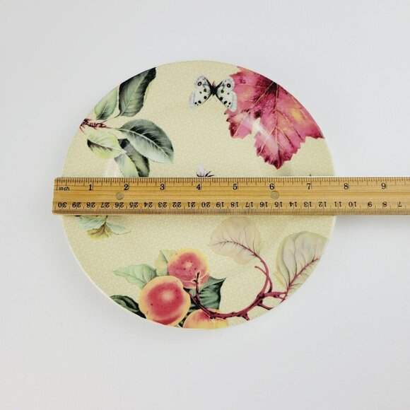 Spode Fruit Haven Salad Plate Butterfly Bee Fruit & Leaves, Fall Autumn Dishes - Picture 10 of 12
